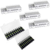 AA and AAA Battery Holder Plastic Organizer, Storage Case (10 Pack, 5 Each)