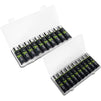 AA and AAA Battery Holder Plastic Organizer, Storage Case (10 Pack, 5 Each)