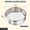 Fine Mesh Sieve, 6 In Stainless Steel Professional Round Cake Flour Sieve (6.2 x 1.9 In)