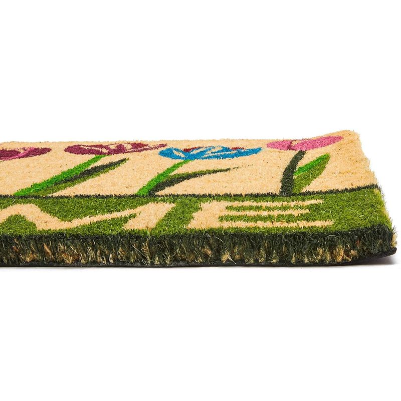 Juvale Natural Coco Large Welcome Mat For Entry Way, Long Coir