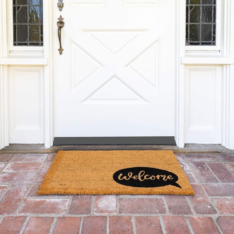 Juvale Coco Coir Welcome Front Door Mat For Outside Entryway, Nonslip  Indoor Outdoor Doormat Rug, 17 X 30 In : Target