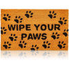 Wipe Your Paws Nonslip Welcome Doormat for Dog Lovers, Coco Coir Mat(17 x 30 in)