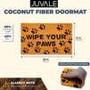 Wipe Your Paws Nonslip Welcome Doormat for Dog Lovers, Coco Coir Mat(17 x 30 in)