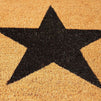 Long Nonslip Welcome Door Mat with Stars (17 x 60 in, Natural Coir)