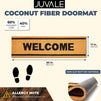 Coco Coir Mat, Long Nonslip Welcome Doormat (Natural Coir, 17 x 60 in)