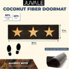 Coco Coir Mat, Long Doormat with Stars, Nonslip Welcome Mat (17 x 60 in)
