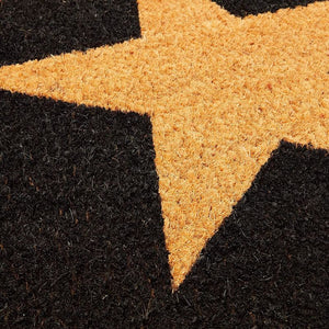 Coco Coir Mat, Long Doormat with Stars, Nonslip Welcome Mat (17 x 60 in)