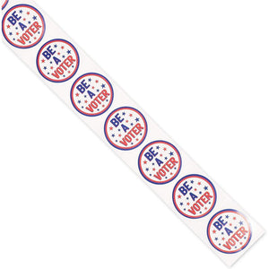 Be A Voter Political Sticker Roll (1000 Pack)