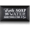 Vintage Wall Sign for Home and Bathroom Decor (14 x 7.5 Inches)