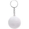 White Foam Volleyball Keychains Bulk Set (1.5 Inches, 30 Pack)