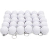 White Foam Golf Ball Keychain Bulk Set (1.5 Inches, 30 Pack)