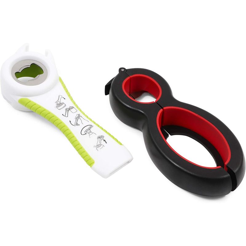Bottle Opener and Jar Opener Kit for Home and Kitchen (2 Piece Set)