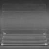 Clear Acrylic File Folder Holder with 3 Slots and Rounded Edges (9 x 6.75 in)