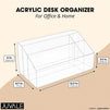 Clear Acrylic Desk Organizer for Home or Office Organization (12.3 x 6.7 x 6 In)