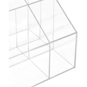 Clear Acrylic Desk Organizer for Home or Office Organization (12.3 x 6.7 x 6 In)