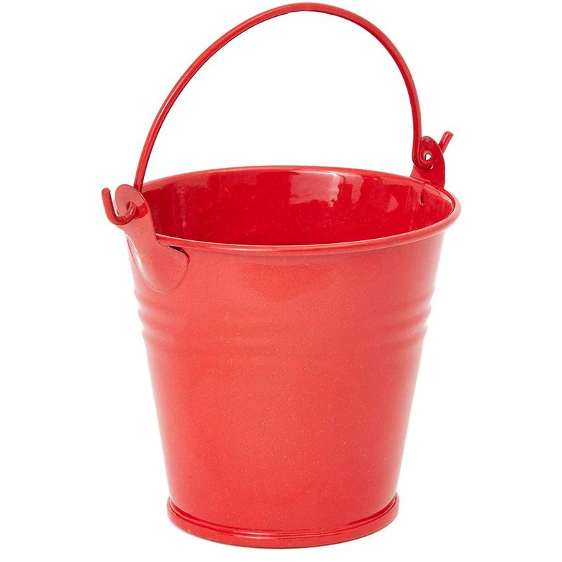 Juvale Mini Buckets for Crafts and Party Favors, 4 Colors (2.5 in, 16 Pack)