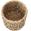 Juvale Round Seagrass Wicker Nesting Storage Basket Set with Rectangle Tray (4 Pieces)