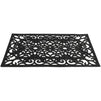 Welcome Mat for Front Door, Non Slip Rubber, Indoor Outdoor (15.75 x 23.5 in, Black)