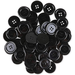 Assorted Buttons for Crafts and Sewing, Resin Flatback (20 Colors, 1 in,  200 Pieces)
