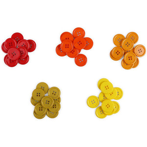 Assorted Buttons for Crafts and Sewing, Resin Flatback (20 Colors, 1 in, 200 Pieces)