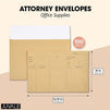 Heavy Duty Attorney Envelopes Bulk Pack in Light Yellow (14.75 x 10 In, 100 Pk)