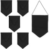 Custom Garden Flags for Decorating, DIY Black Pennants (12 x 18 Inches, 6 Pack)
