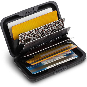 Men's RDIF Wallet, Card Holder in Black (4.25 x 2.8 In)