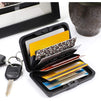 Men's RDIF Wallet, Card Holder in Black (4.25 x 2.8 In)