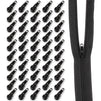 Nylon Coil Zippers Set for Sewing Supplies, 50 Yards (Black, 51 Pieces)