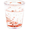 Shot Glasses with Rose Gold Confetti (8 Pack)