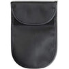 RFID Car Key Pouches, Black PU Leather Bags (2 Pack)