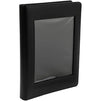 Faux Leather 3 Ring Presentation Binder with Window (Black, 10.6 x 13.4 in)