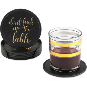 Don't F-ck Up the Table Funny Drink Coasters (6 Pack)
