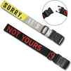Adjustable Luggage Straps with Lock, Not Yours (33.5 x 2 Inches, 2 Pack)