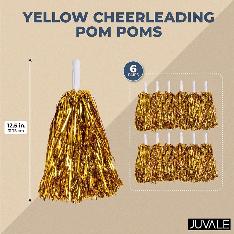 Pom Poms Cheerleading Metal Foil Cheerleading Pom Poms With
