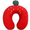 Strawberry Eye Mask and Memory Foam Neck Pillow (11.8 x 11.8 x 4.7 in, 2 Piece Set)