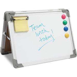 Magnetic Standing Easel Clipboard with 4 Magnets (11 x 15 x 0.6 Inches)