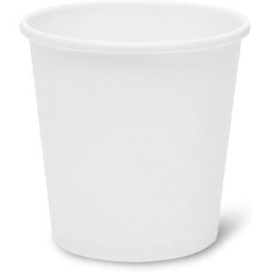 Hot and Cold Insulated Paper Cups (4 oz, White, 300 Pack)