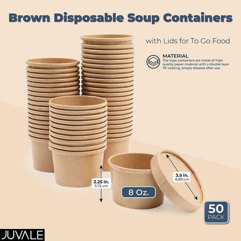 Affordable Juvale Designed for Modern Living, 8oz containers with lids 
