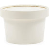 White Disposable Soup Containers with Lids for To Go Food (8 oz, 50 Pack)