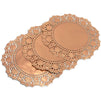 Lace Paper Doilies, Rose Gold Foil Decorations for Crafts (4 In, 300 Pack)