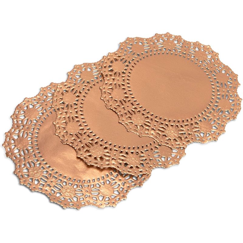 4 Inch Gold Round Lancaster Paper Doilies 100 Count – PEPPERLONELY