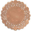 Lace Paper Doilies, Rose Gold Foil Decorations for Crafts (6 In, 200 Pack)