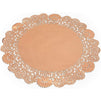 Lace Paper Doilies, Rose Gold Foil Placemats (10 In, 100 Pack)