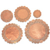Lace Paper Doilies, Rose Gold Placemats, Decor (5 Sizes, 100 Pack)
