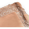 Lace Paper Doilies, Rose Gold Foil Placemats (16 x 12 Inches, 60 Pack)