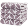 Chevron Pattern Hand Towels, Bath Towel Set (13.3 x 29 in, 4 Pack)