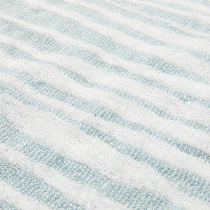 Blue Striped Bath Towels Set (2 Sizes, 4 Pieces)