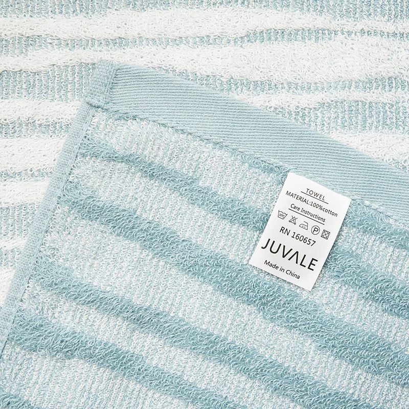 Stripe Cotton Bath Towel Set of 2