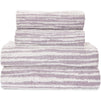 Grey Striped Bath Towels Set (2 Sizes, 4 Pieces)